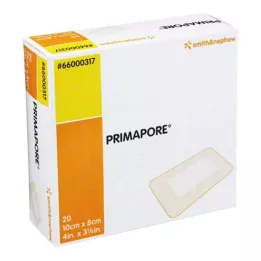 PRIMAPORE Jałowy opatrunek na ranę 8x10 cm, 20 szt