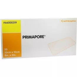 PRIMAPORE Jałowy opatrunek na ranę 10x20 cm, 20 szt