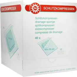 SCHLITZKOMPRESSEN 10x10 cm sterylny 12x, 40X2 St