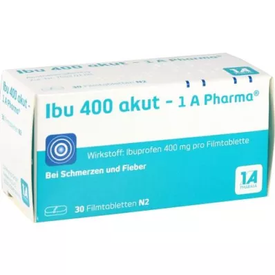 IBU 400 tabletek powlekanych akut-1A Pharma, 30 szt