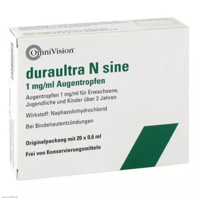 DURAULTRA Krople do oczu N sine, 20 x 0,6 ml DURAULTRA Krople do oczu N sine, 20 x 0,6 ml