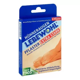 LEBEWOHL Gips kukurydziany bardzo mocny, 8 szt