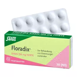 FLORADIX Żelazo 100 mg tabletki powlekane forte, 20 szt