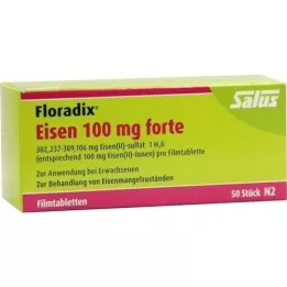 FLORADIX Żelazo 100 mg tabletki powlekane forte, 50 szt