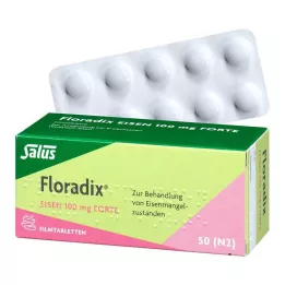 FLORADIX Żelazo 100 mg tabletki powlekane forte, 50 szt