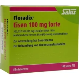 FLORADIX Żelazo 100 mg tabletki powlekane forte, 100 szt