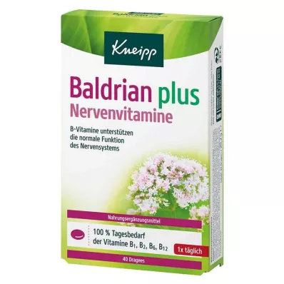 KNEIPP Valerian plus nerve vitamins dragées, 40 szt