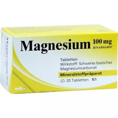 MAGNESIUM Tabletki Jenapharm 100 mg, 20 szt