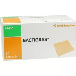 BACTIGRAS antyseptyczna gaza parafinowa 5x5 cm, 50 szt