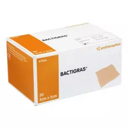 BACTIGRAS antyseptyczna gaza parafinowa 5x5 cm, 50 szt