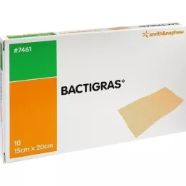 BACTIGRAS antyseptyczna gaza parafinowa 15x20 cm, 10 szt