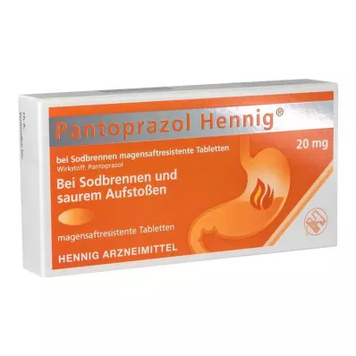 Pantoprazole Hennig b.Zgaga 20 mg tabletki dojelitowe, 7 szt Pantoprazole Hennig b.Zgaga 20 mg tabletki dojelitowe, 7 szt