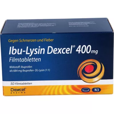 IBU-LYSIN Dexcel 400 mg tabletki powlekane, 50 szt