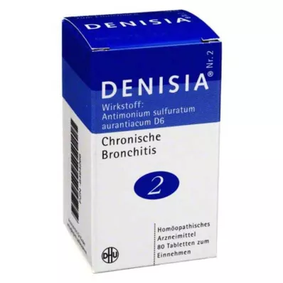 DENISIA 2 tabletki na przewlekłe zapalenie oskrzeli, 80 szt DENISIA 2 tabletki na przewlekłe zapalenie oskrzeli, 80 szt