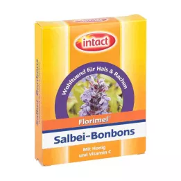 FLORIMEL Cukierki szałwiowe z witaminą C, 50 g