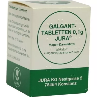 GALGANTTABLETTEN 0,1 g Jura, 100 szt
