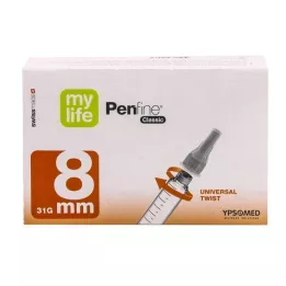 MYLIFE Kaniule Penfine Classic 8 mm, 100 szt