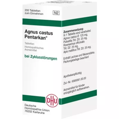 AGNUS CASTUS PENTARKAN Tabletki, 200 szt