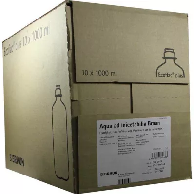 Aqua AD Injectabilia Ecoflac Plus roztwór do infuzji, 10X1000 ml Aqua AD Injectabilia Ecoflac Plus roztwór do infuzji, 10X1000 ml
