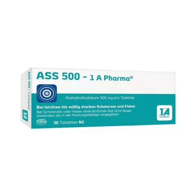 ASS 500 tabletek 1A Pharma, 30 szt ASS 500 tabletek 1A Pharma, 30 szt