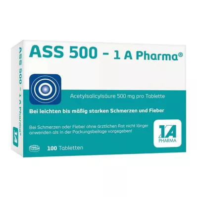ASS 500 tabletek 1A Pharma, 100 szt ASS 500 tabletek 1A Pharma, 100 szt