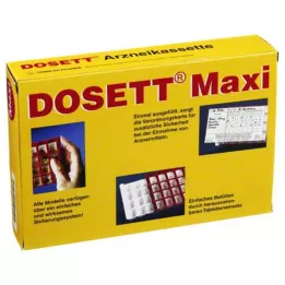 DOSETT Kaseta na leki Maxi czerwona, 1 szt