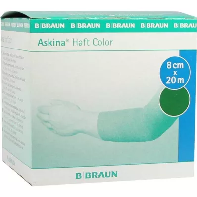 Bandaż samoprzylepny Askina Color 8cmx20m zielony, 1 szt
