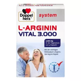 DOPPELHERZ L-Arginina Vital 3.000 kapsułek systemowych, 120 kapsułek