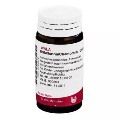 Globulki Belladonna Chamomilla, 20 g Globulki Belladonna Chamomilla, 20 g