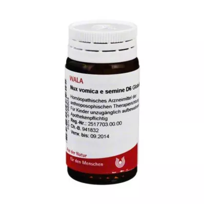 Nux vomica e semine D 6 globulek, 20 g Nux vomica e semine D 6 globulek, 20 g