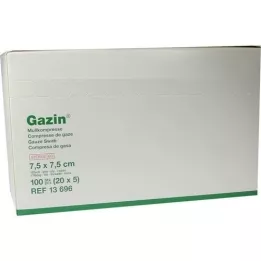 GAZIN Gaza komp.7,5x7,5 cm sterylna 12x średnia, 20X5 szt
