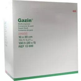GAZIN Gaza komp.10x20 cm sterylna 12x bardzo duża, 20X5 szt