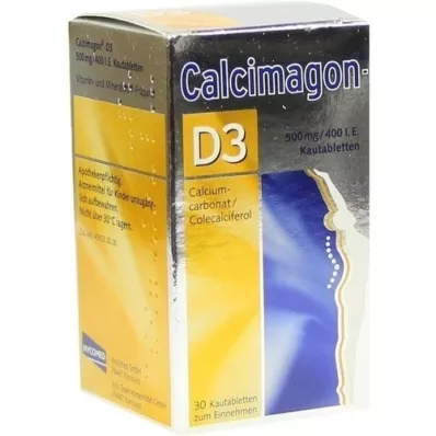 CALCIMAGON D3 tabletki do żucia, 30 szt