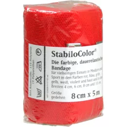 BORT Bandaż StabiloColor 8 cm czerwony, 1 szt