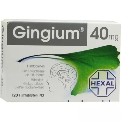 GINGIUM Tabletki powlekane 40 mg, 120 szt