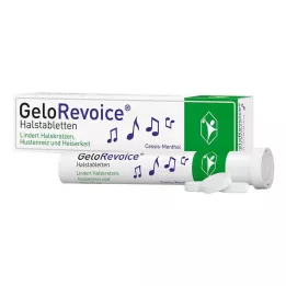 GELOREVOICE Pastylki do ssania na gardło Cassis-Menthol Lut.-Tab., 20 szt