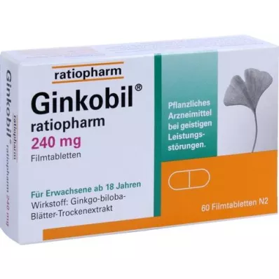 GINKOBIL-ratiopharm 240 mg tabletki powlekane, 60 szt