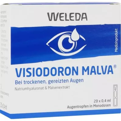 VISIODORON Krople do oczu Malva w pipecie jednodawkowej, 20 x 0,4 ml