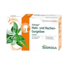 SIDROGA Woreczki z filtrem do płukania gardła i gardła, 20X2,5 g