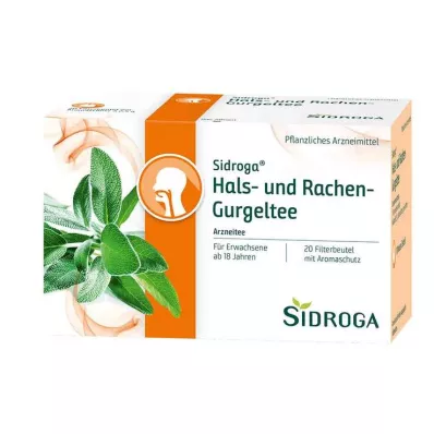 Sidroga® torebki filtrujące do herbaty na gardło i gardło, 20X2,5 g Sidroga® torebki filtrujące do herbaty na gardło i gardło, 20X2,5 g