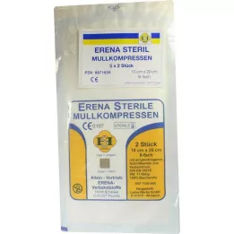 ERENA Kompres z gazy 10x20 cm sterylny 8x5, 5X2 szt