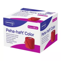 PEHA-HAFT Color Fixierb.latexfrei 6 cmx20 m czerwony, 1 szt