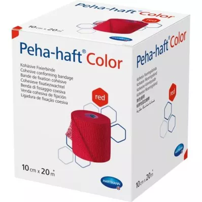 PEHA-HAFT Color Fixierb.latexfrei 10 cmx20 m czerwony, 1 szt