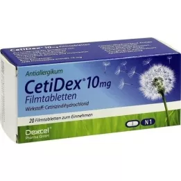 CETIDEX Tabletki powlekane 10 mg, 20 szt