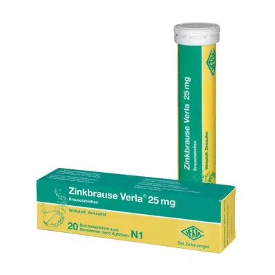 Cynk musujący Verla® 25 mg tabletki musujące, 20 szt Cynk musujący Verla® 25 mg tabletki musujące, 20 szt