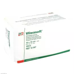 VLIWASOFT Kompresy włókninowe 10x10 cm niesterylne 6l, 100 szt