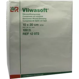 VLIWASOFT Kompresy włókninowe 10x20 cm niesterylne 6l, 100 szt