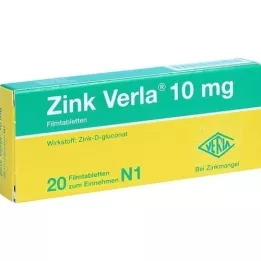 ZINK VERLA Tabletki powlekane 10 mg, 20 szt