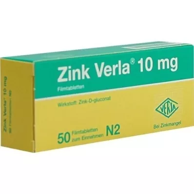 ZINK VERLA Tabletki powlekane 10 mg, 50 szt