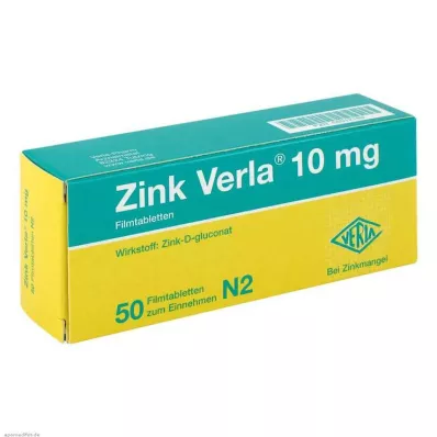 Zinc Verla® 10 mg tabletki powlekane, 50 szt